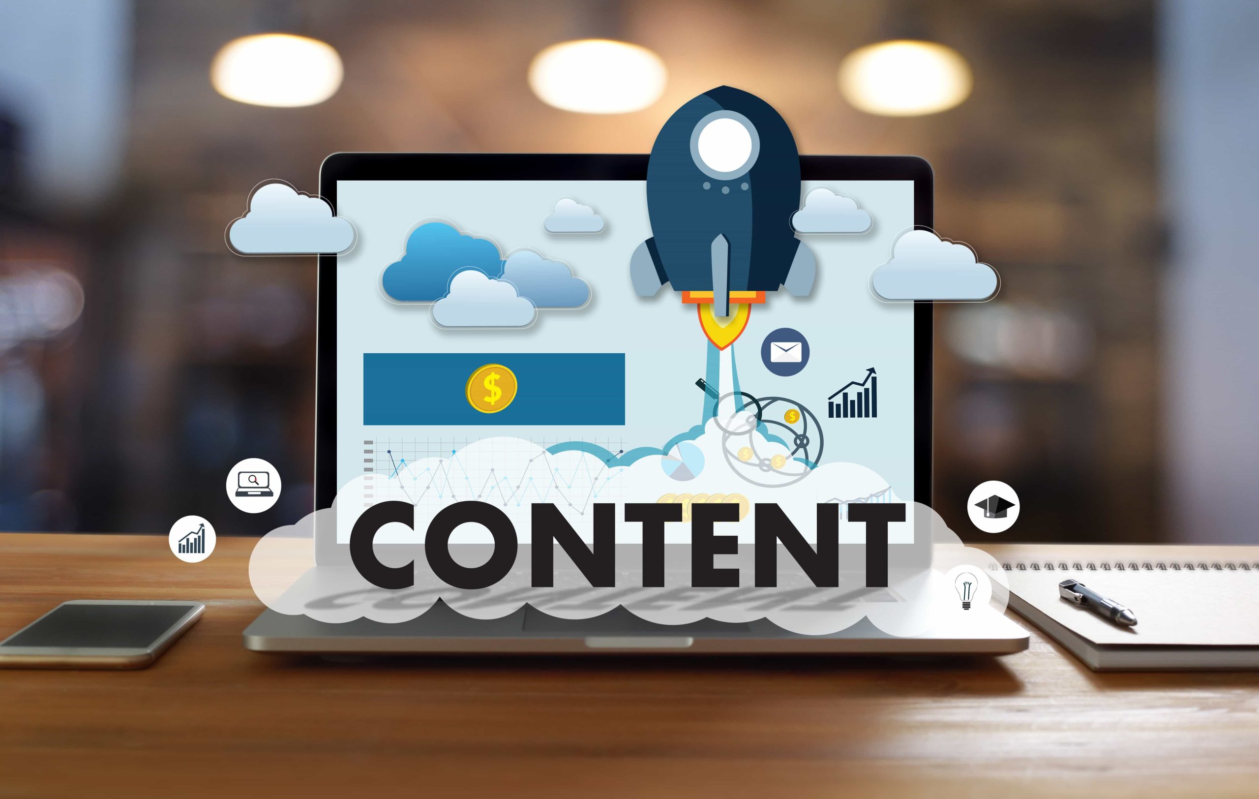 valuable content or products scaled